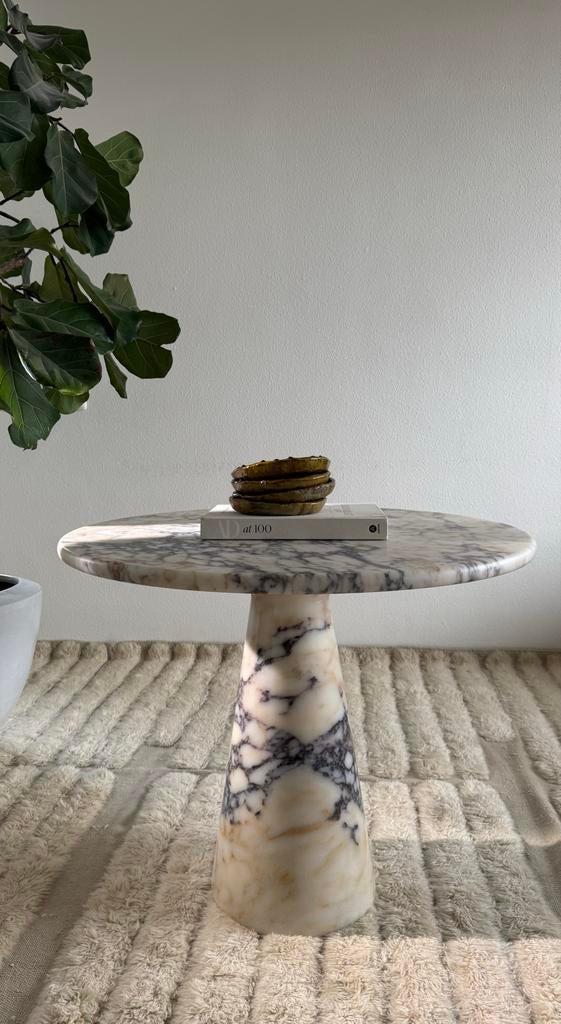 Calacatta marmeren eettafel - 90 cm diameter, Ophalen
