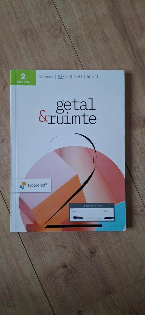 Getal & Ruimte 13e ed havo/vwo 2 FLEX leerboek deel 1, Boeken, Ophalen of Verzenden, Zo goed als nieuw