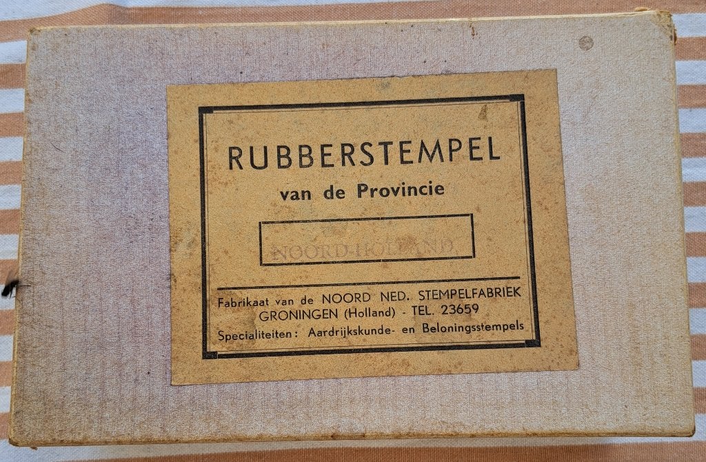 SCHOOLSTEMPEL NOORD-HOLLAND in originele doos, Ophalen of Verzenden