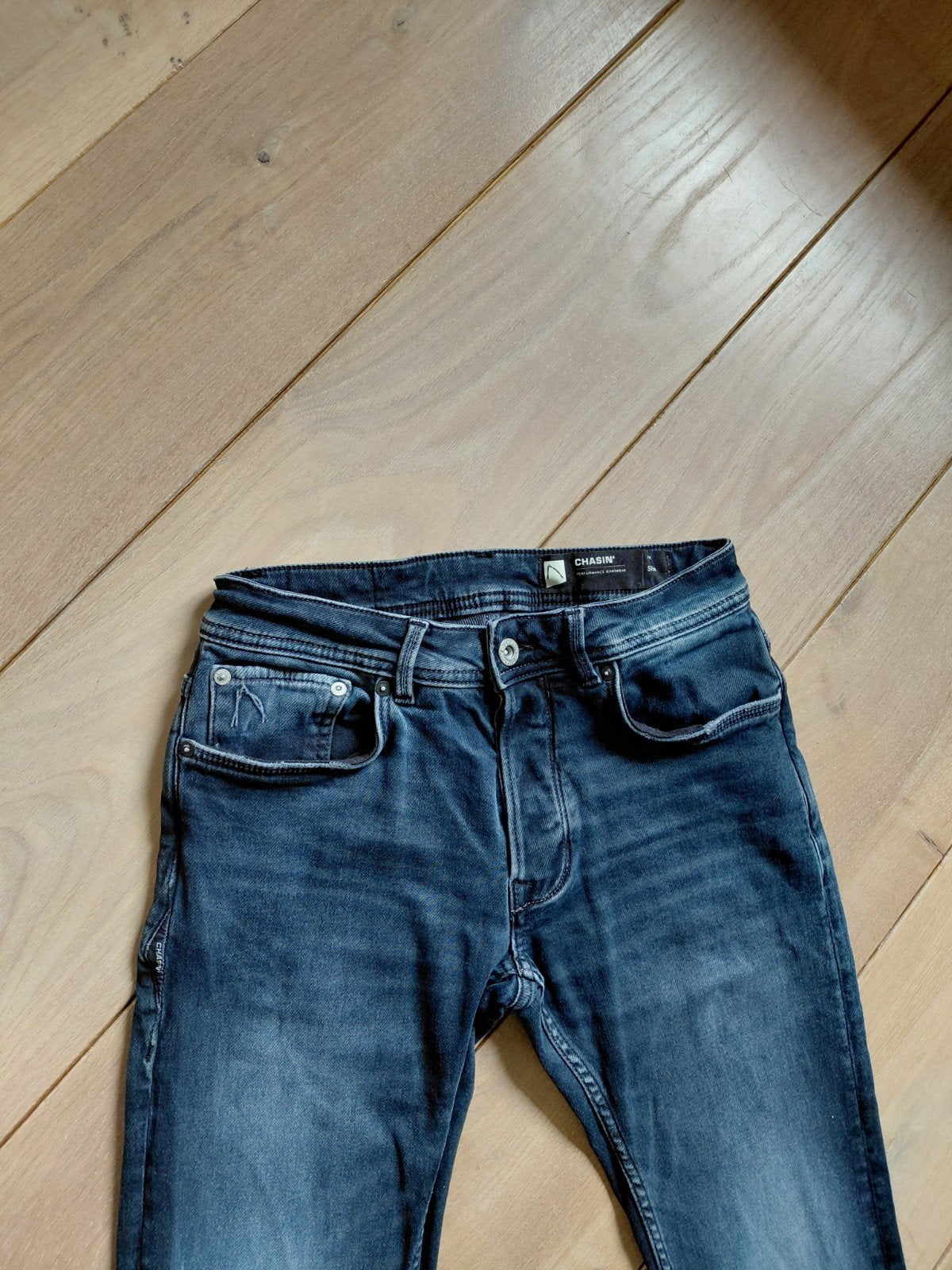 Als nieuw heren stretch jeans CHASIN mt W 28  L 32, Blauw, W32 (confectie 46) of kleiner, Ophalen of Verzenden, Zo goed als nieuw