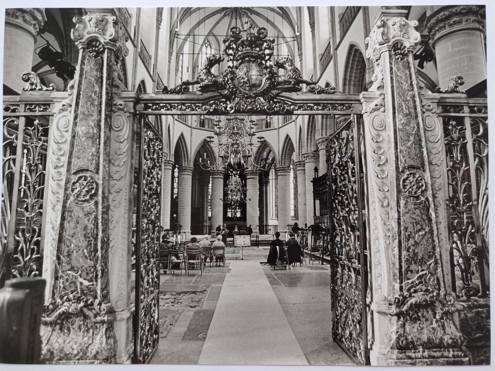B505 Grote Kerk 23x17, Verzamelen, Foto's en Prenten, Gebruikt, Overige onderwerpen, Voor 1940, Ophalen of Verzenden