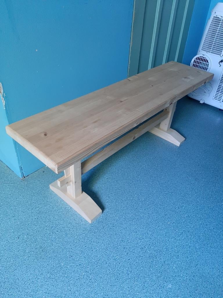 Nieuwe  houten bank  tuinbank, keukenbank, Minder dan 50 cm, Ophalen of Verzenden, Rechthoekig, Hout