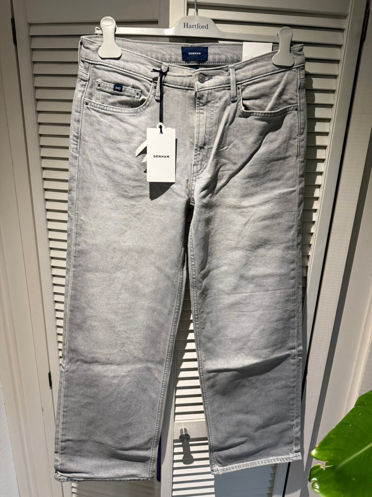 Nieuwe Denham Mio Wide leg grijs 29-30, Verzenden, Nieuw, Grijs, W28 - W29 (confectie 36)