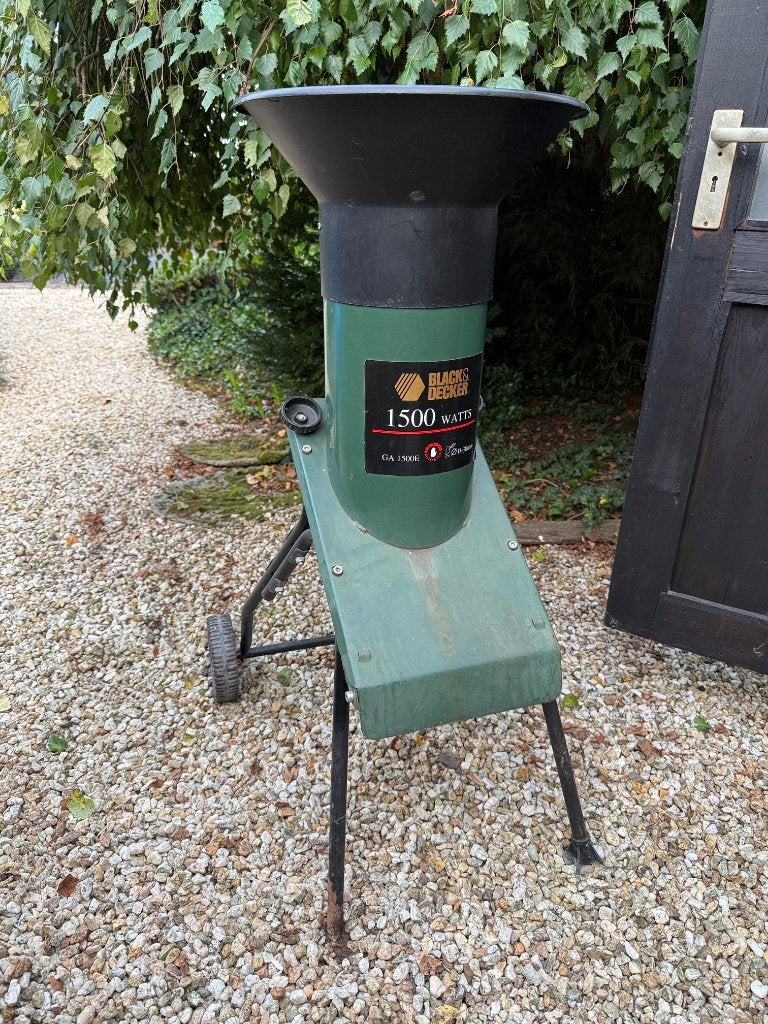 Hakselaar black & decker 1500 watts, Tuin en Terras, Ophalen of Verzenden, Gebruikt, Elektrisch, Black & Decker