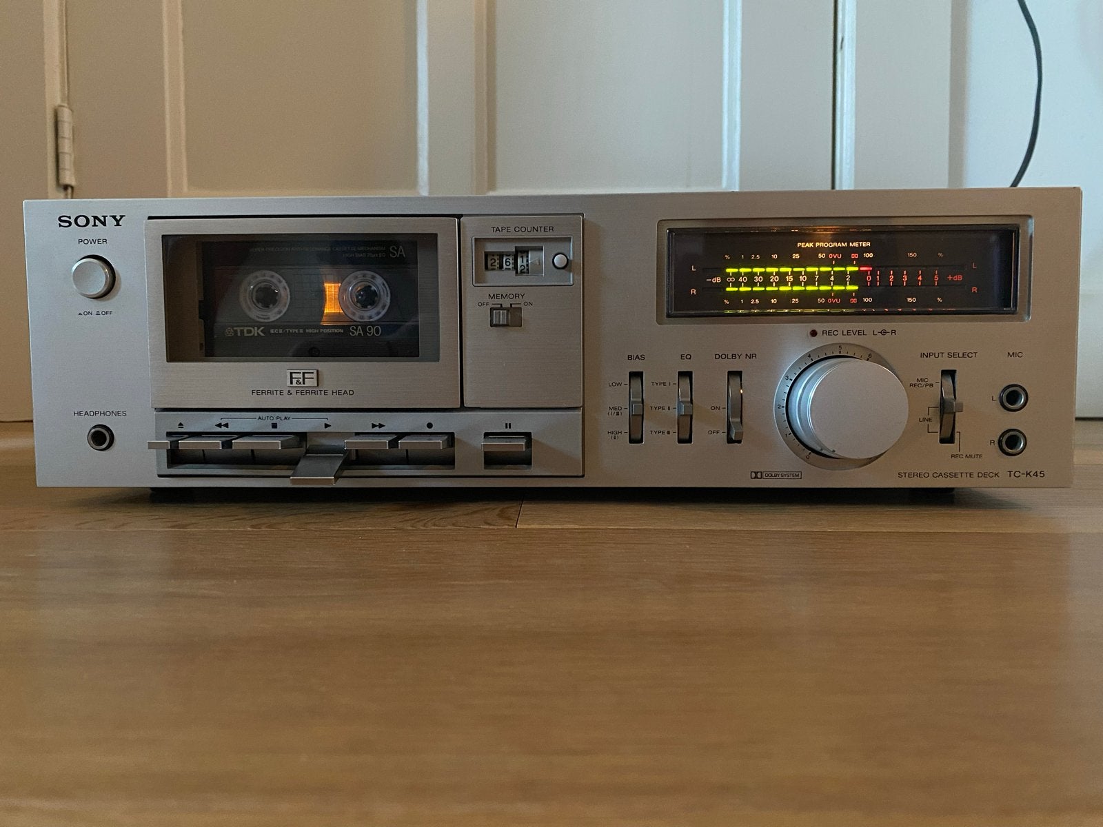 Sony TC-K45 Stereo Cassette Deck - Vintage Audiophile, Ophalen of Verzenden, Enkel, Sony, Tiptoetsen