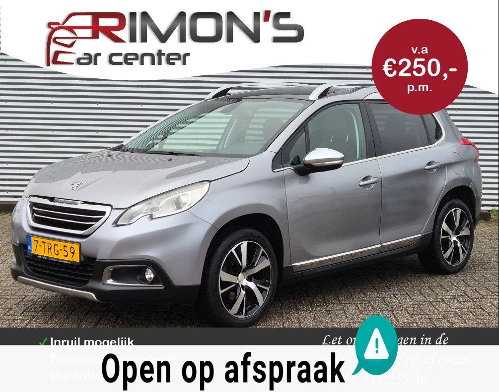 Peugeot 2008 1.6 VTi Féline Pano Navi Leder Trekhaak, Auto's, Peugeot, Voorwielaandrijving, Euro 5, Gebruikt, Beige