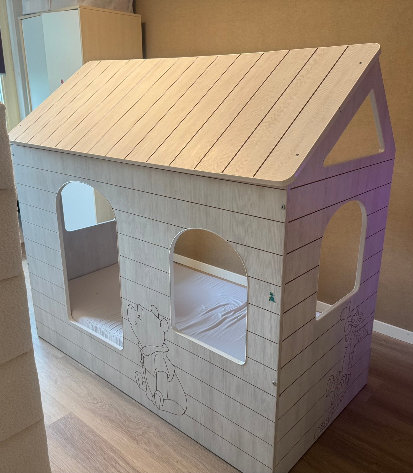 Kinderbed, Ophalen, 70 tot 85 cm, Zo goed als nieuw, Matras