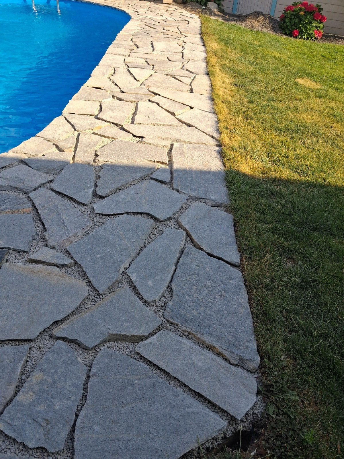 Kavala Grijze Flagstones - ca. 10m2, Tuin en Terras, Tegels en Klinkers, Ophalen, Gebruikt, Terrastegels, Natuursteen