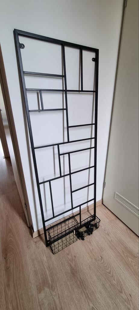 Fotorek 150 x 55cm met 2 rekjes en clips (zwart), Ophalen, Zo goed als nieuw, Overige typen