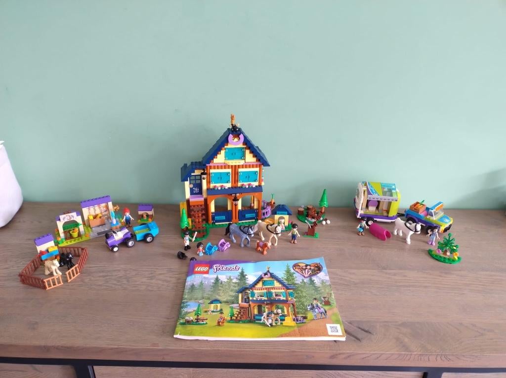 Lego Friends 41683 41361 41371 Paardrijbasis veulenstal, Ophalen of Verzenden, Zo goed als nieuw, Complete set, Lego