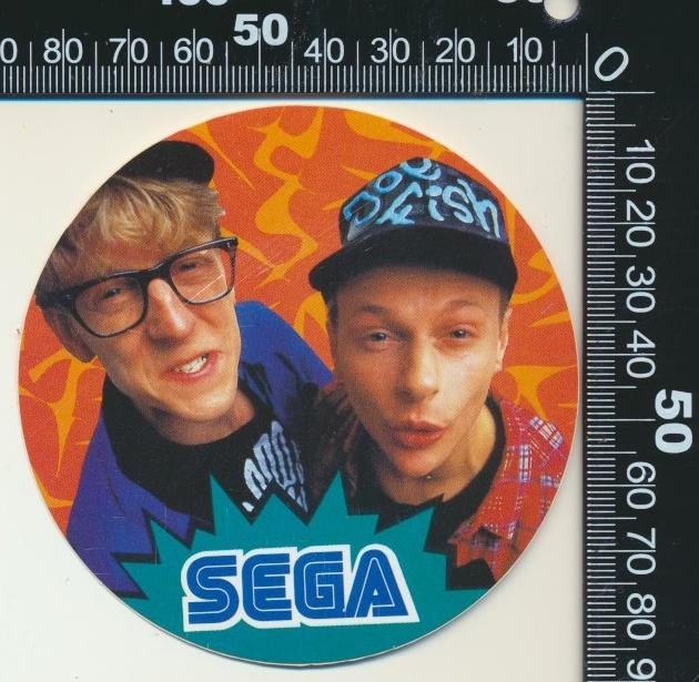 Sticker: Sega (1), Ophalen of Verzenden, Zo goed als nieuw, Bedrijf of Vereniging