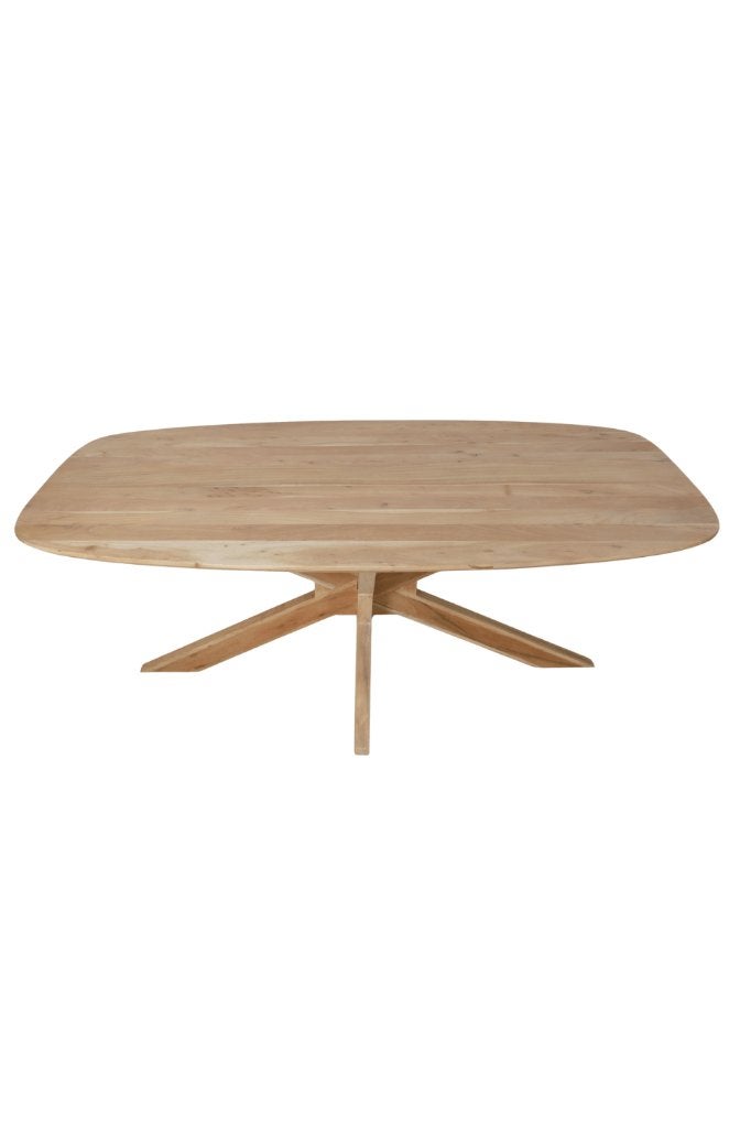 Deens ovale eettafel, Ophalen, 100 tot 150 cm, Ovaal, Overige houtsoorten