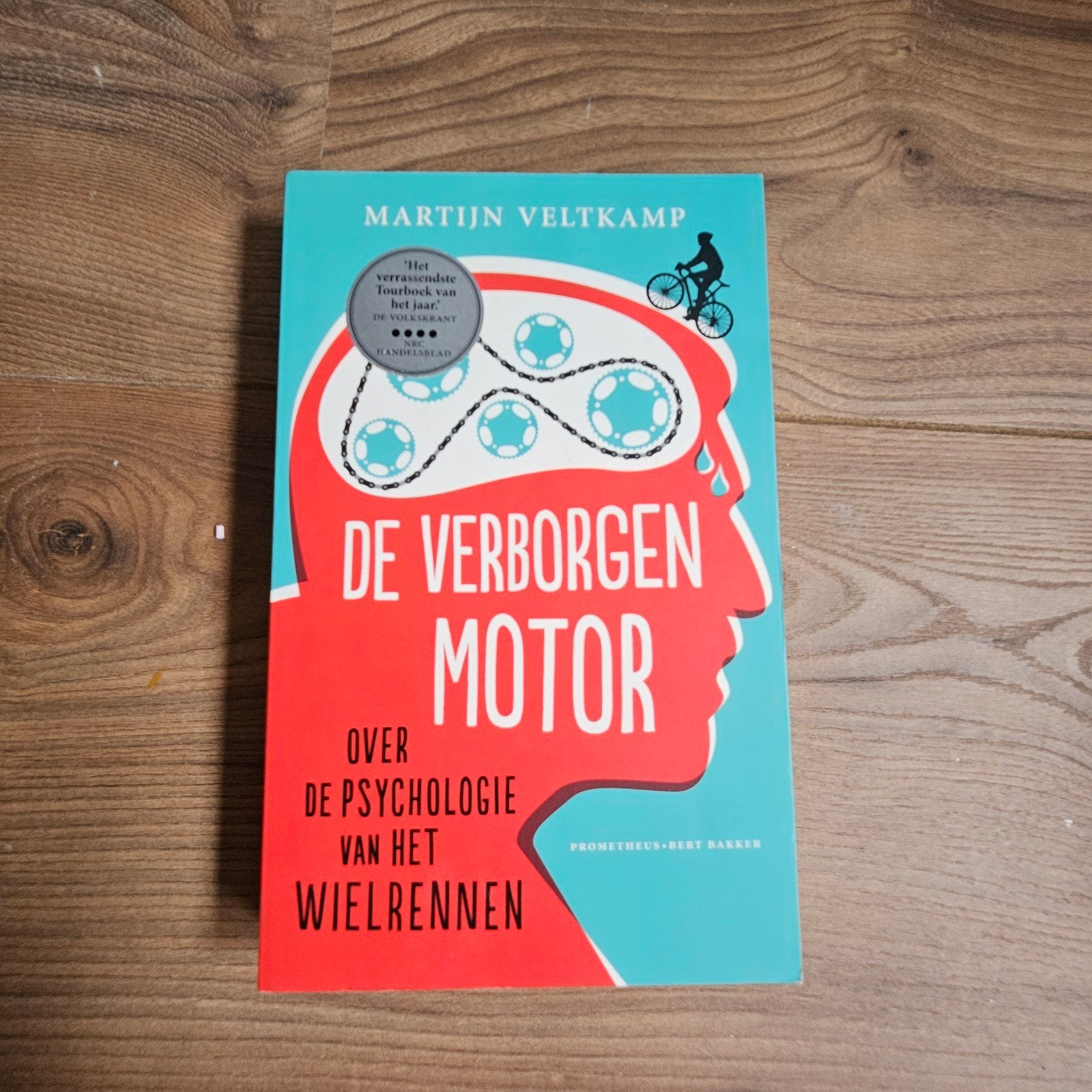 De Verborgen Motor: Psychologie van het Wielrennen, Ophalen of Verzenden, Zo goed als nieuw, Martijn Veltkamp, Lopen en Fietsen