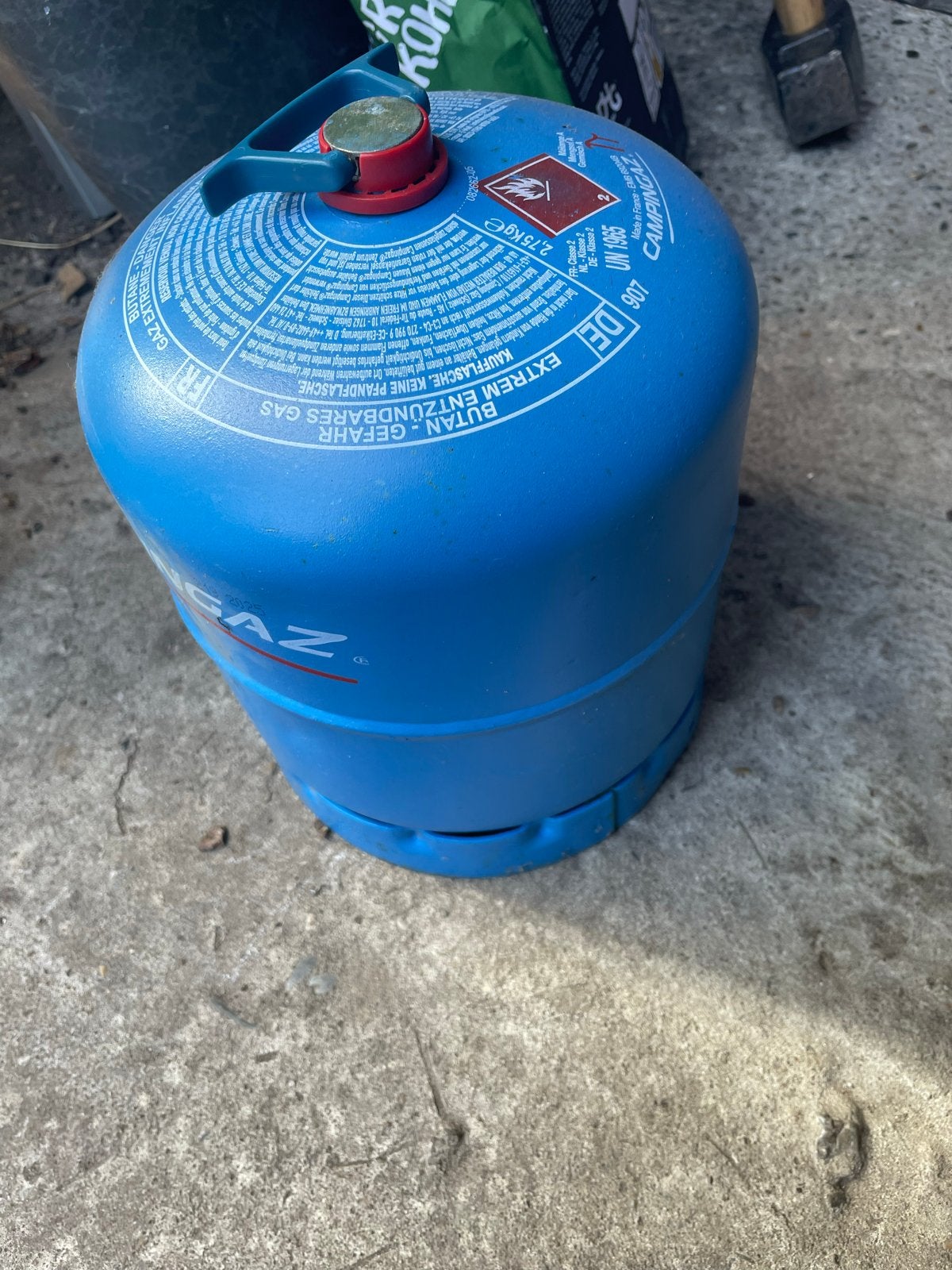 Campingaz gasfles 2,75 kg - Butaan, Ophalen, Gebruikt
