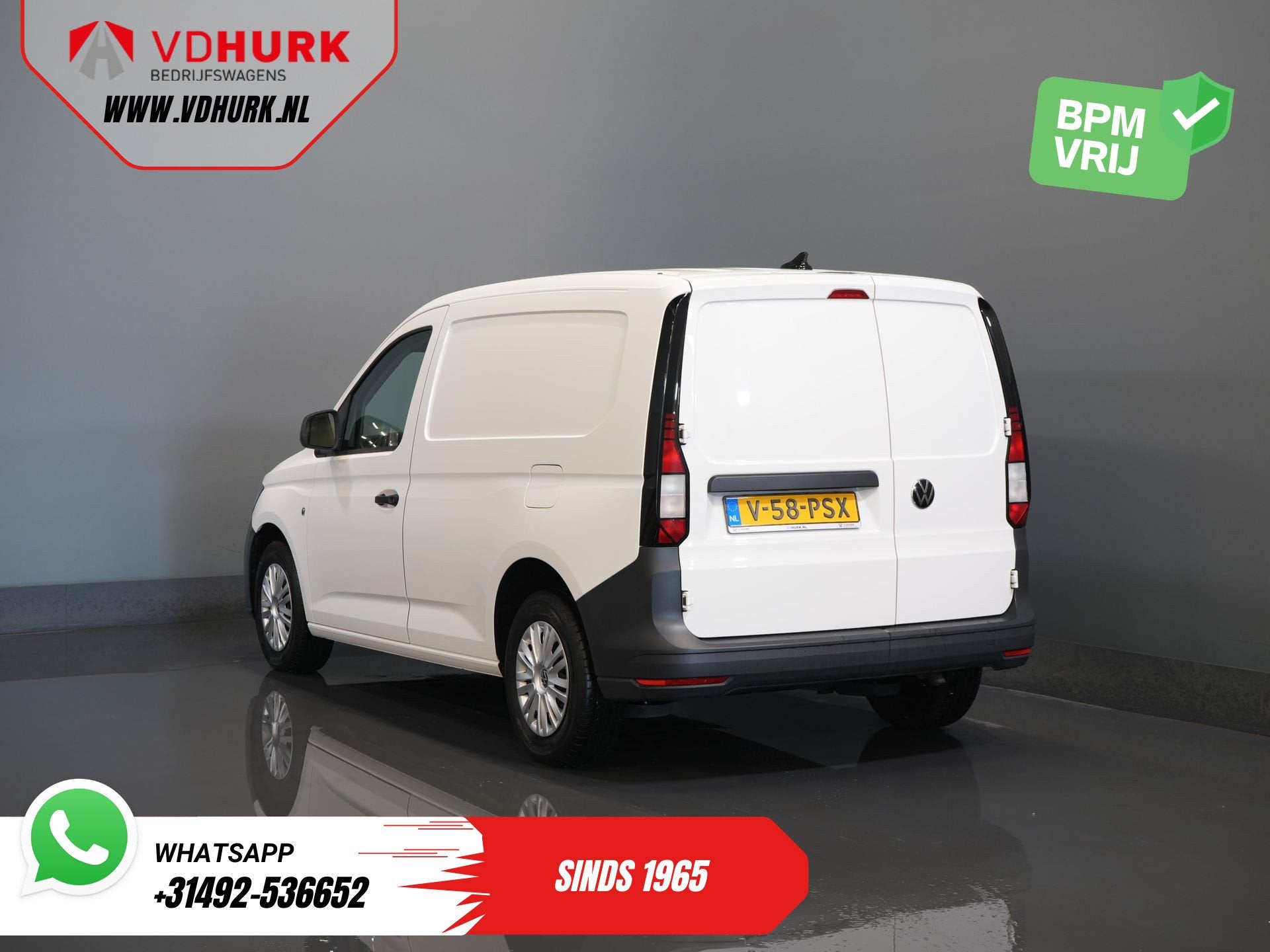 Volkswagen Caddy Cargo 2.0 TDI 100 pk Omvormer/ Sortimo/ Cru, Voorwielaandrijving, Gebruikt, Volkswagen, Wit