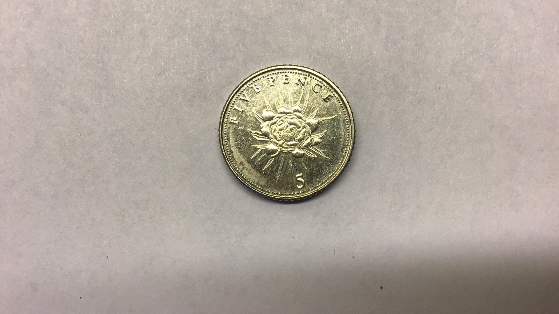 Gibraltar 5 pence 2015., Postzegels en Munten, Ophalen of Verzenden