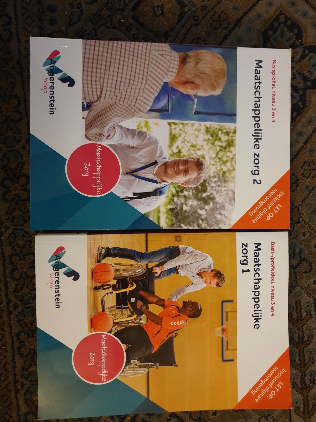Maatschappelijke Zorg 1 & 2 - Basis/profieldeel MBO, Boeken, Ophalen of Verzenden, Zo goed als nieuw, MBO, Angerenstein Welzijn