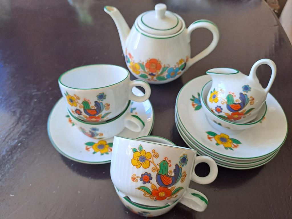 Retro kinder theeservies porselein Reutter, Ophalen of Verzenden