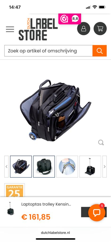 Laptop trolley, Computers en Software, Laptoptassen, Ophalen of Verzenden, Zo goed als nieuw