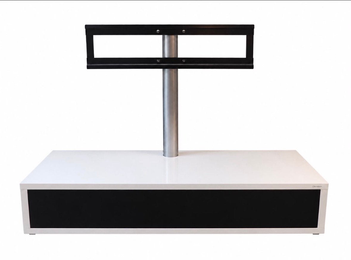 Norstone TV meubel wit/zwart - 150x45x38 cm, Ophalen, Gebruikt, 100 tot 150 cm, Minder dan 100 cm