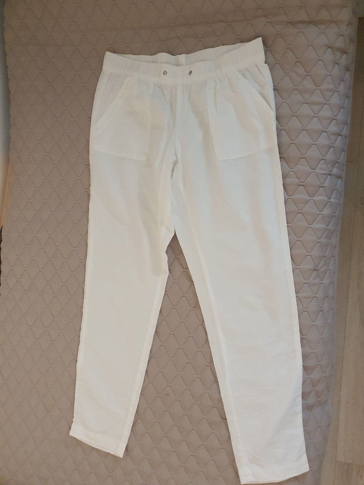Witte dames zomerbroek, Kleding | Dames, Ophalen of Verzenden, Zo goed als nieuw, Wit, Legging
