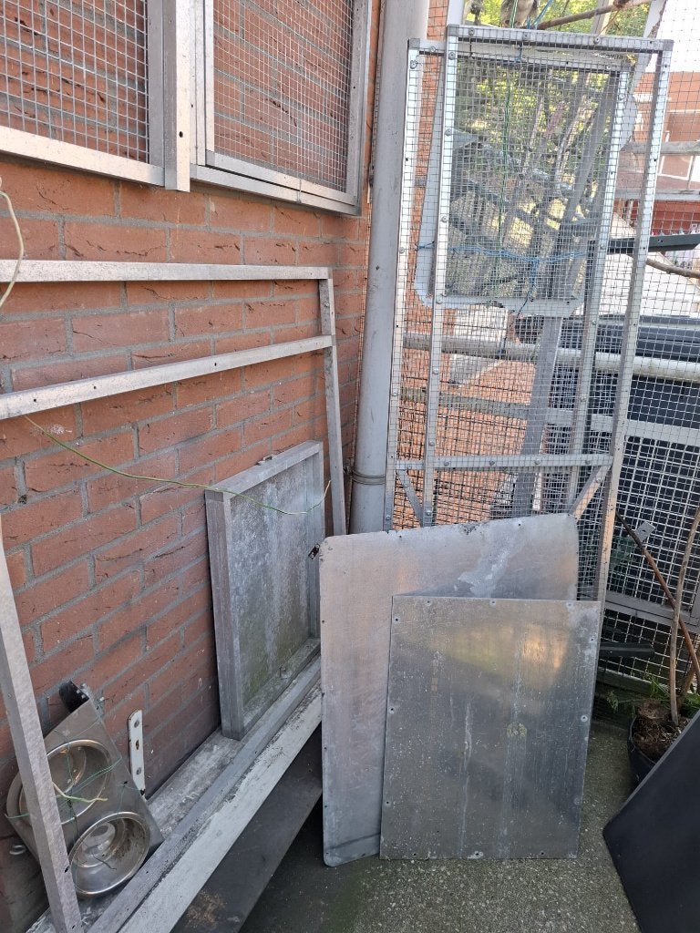 vogels kooi Volière Zie omschrijving, Ophalen, Zo goed als nieuw, Aluminium, Volière