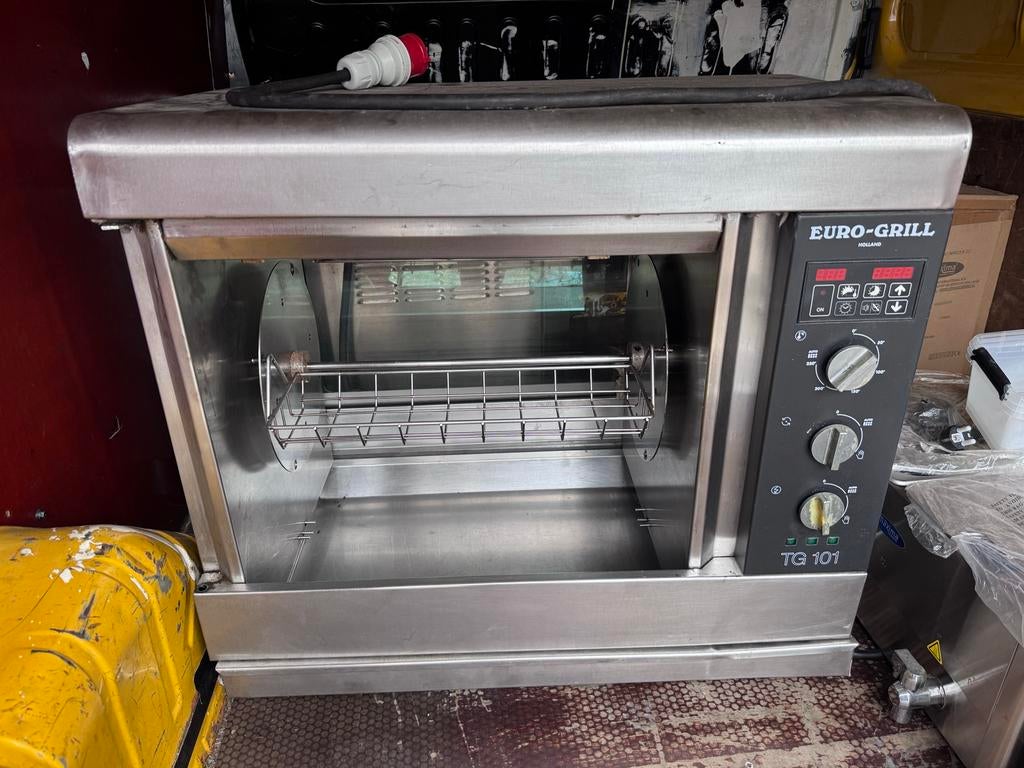 Eurogrill Kippengril TG 101 - Professionele Rotisserie, Zakelijke goederen, Horeca | Keukenapparatuur, Ophalen, Gebruikt, Fornuis, Frituur en Grillen