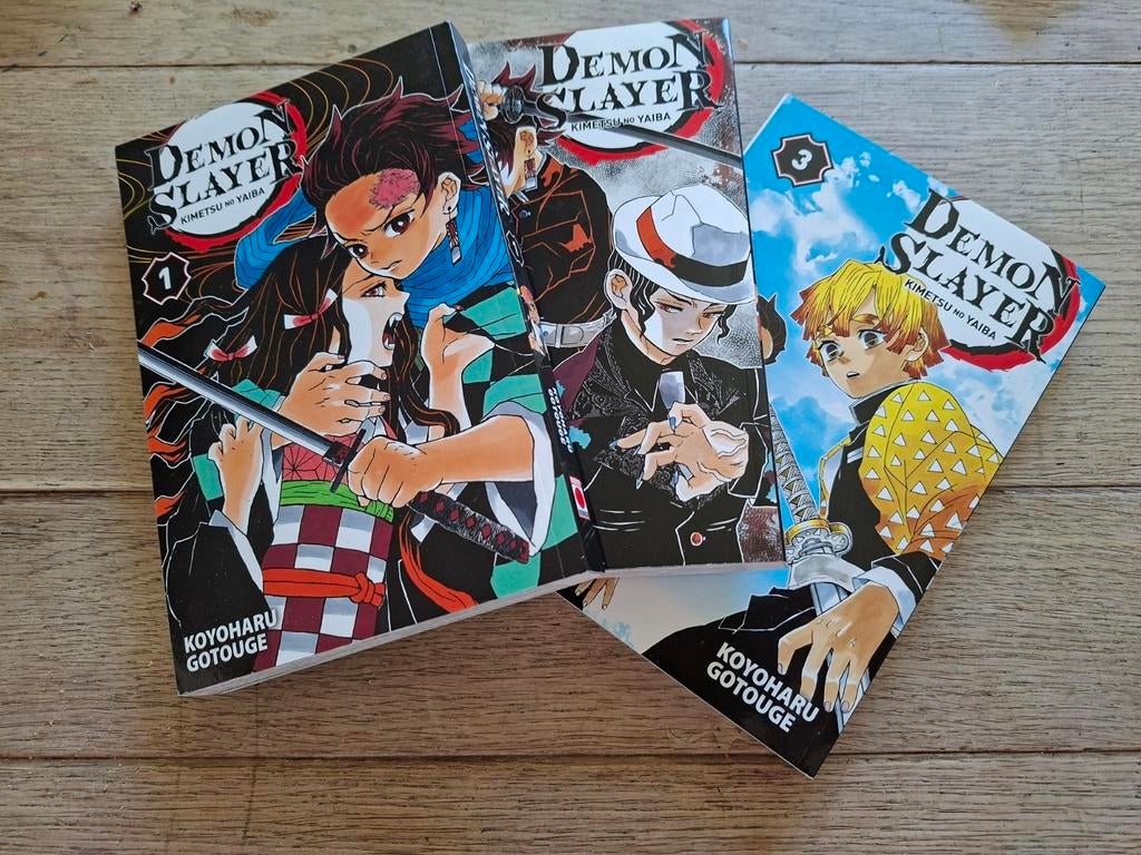 Demon Slayer 1 t/m 3 manga ( Nederlandstalig ), Boeken, Meerdere comics, Ophalen of Verzenden, Zo goed als nieuw, Japan (Manga)