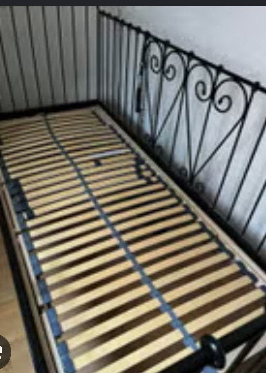 Meldal meidenbed ikea 90x200 met Goldflex Deluxe lattenbodem, Huis en Inrichting, Slaapkamer | Bedden, Ophalen, Gebruikt, 90 cm