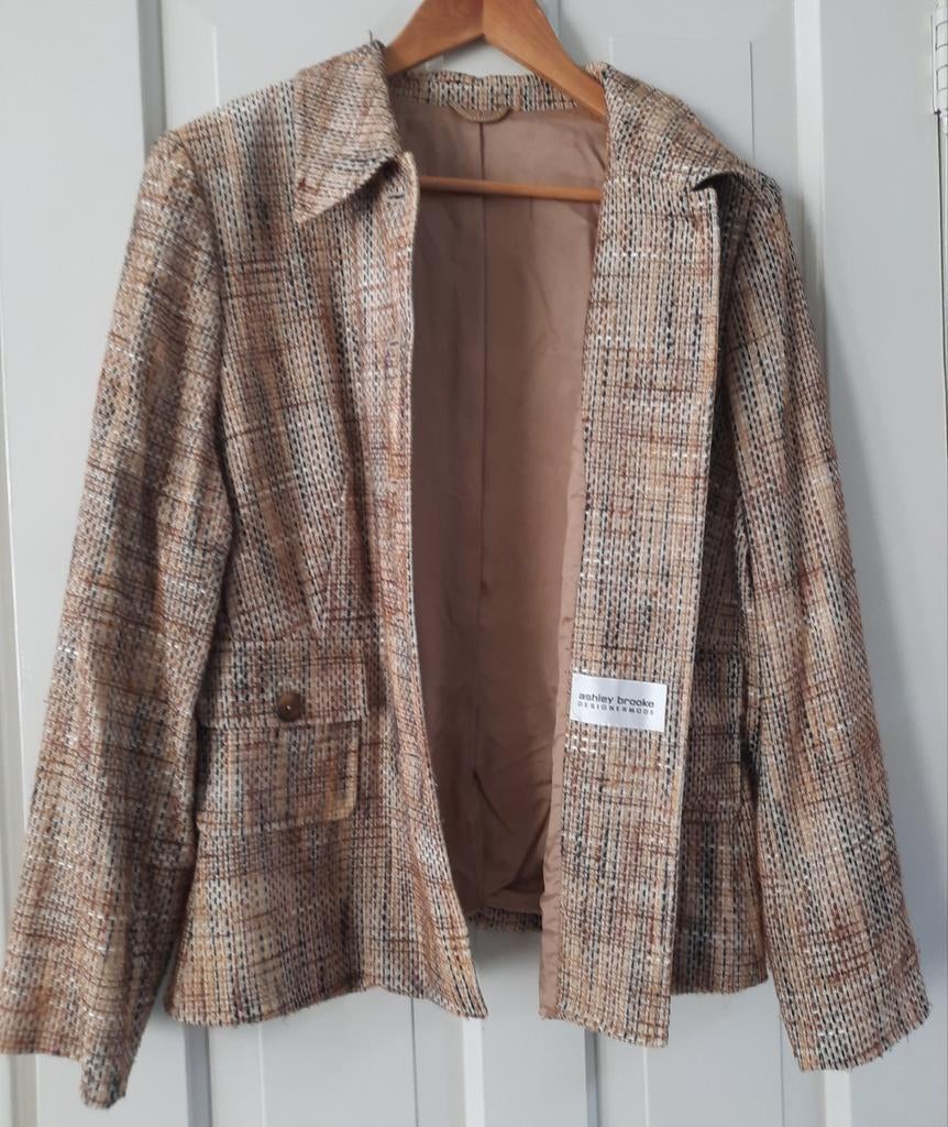 Zomer jasje maat 44 designmode, Beige, Maat 42/44 (L), Ophalen of Verzenden, Zo goed als nieuw