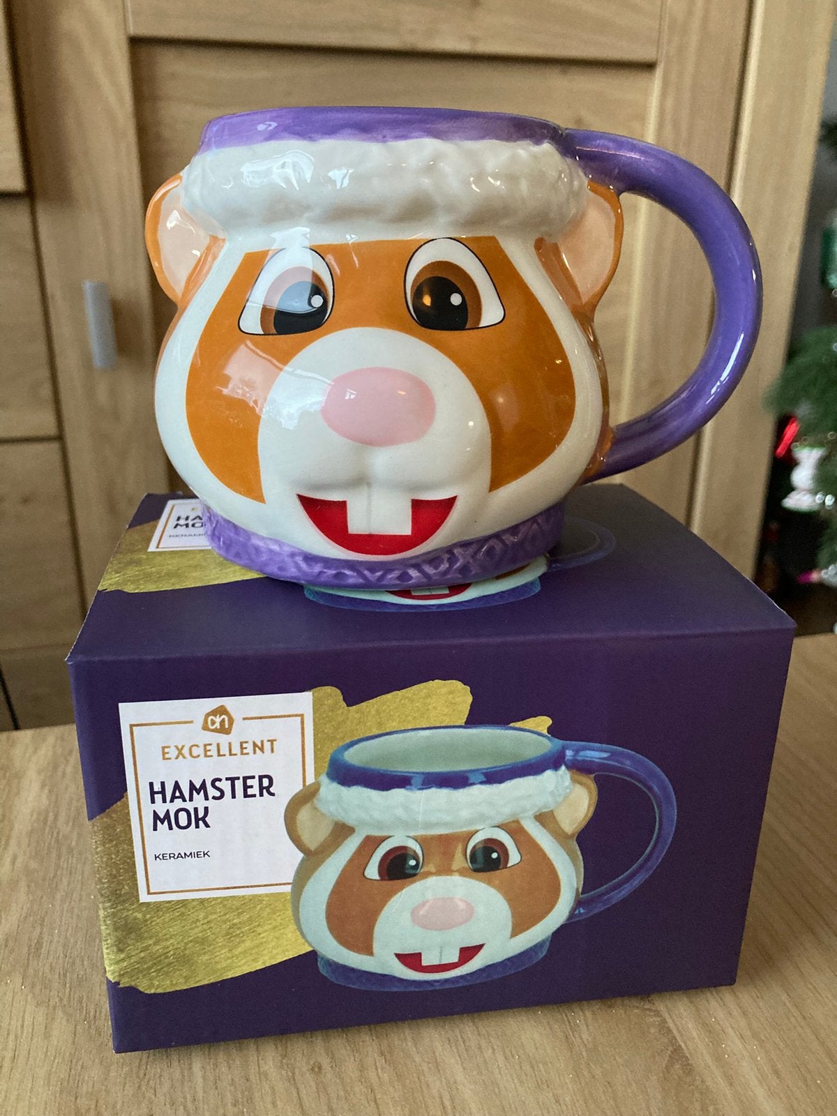 Ah hamster kerstbeker, Ophalen of Verzenden, Zo goed als nieuw
