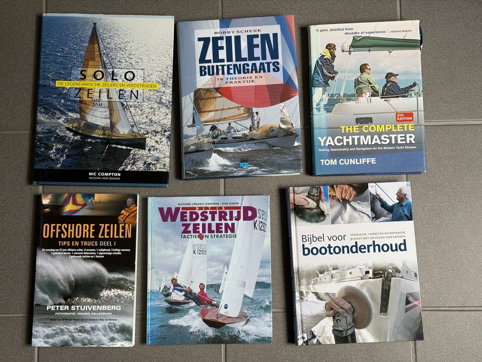 6 Zeilboeken: Solo Zeilen, Zeilen Buitengaats, Yachtmaster, Ophalen of Verzenden