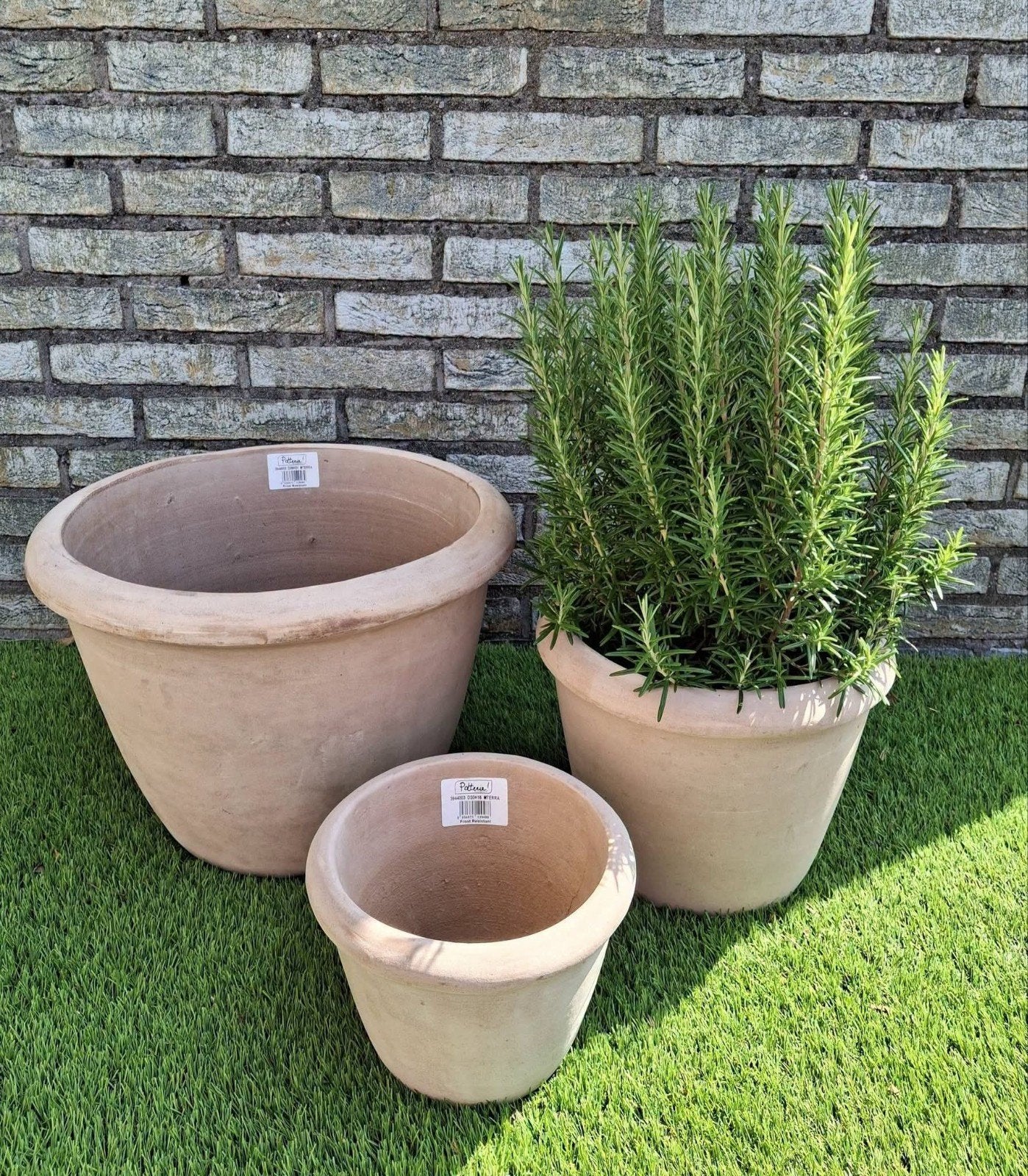 Terracotta potten ( ook als 3 delige setprijs ), Tuin en Terras, Bloempotten, Ophalen, Rond, Nieuw, Balkon