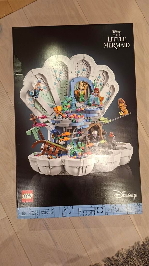 LEGO Disney De Kleine Zeemeermin Koninklijke Schelp 43225, Nieuw, Ophalen of Verzenden, Disney, Complete set