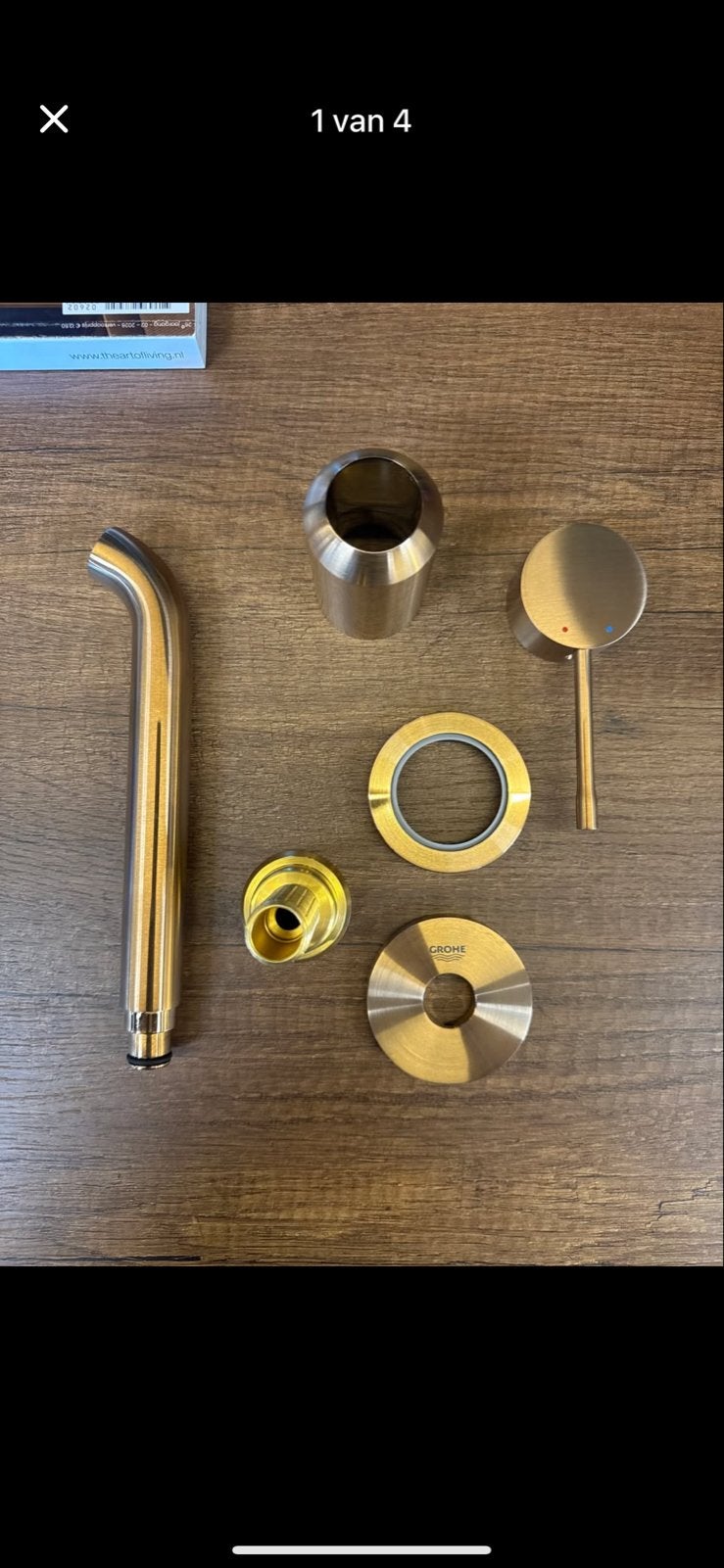 Grohe Essence M Inbouw Wastafelkraan Geborsteld Koper, Ophalen, Nieuw, Koper, Kraan