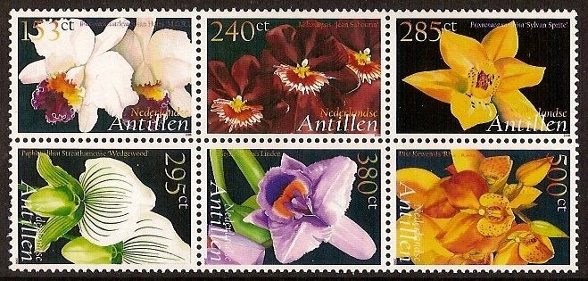 Nederlandse Antillen 1640/5 postfris Orchideeen 2006, Postzegels en Munten, Ophalen of Verzenden, Postfris