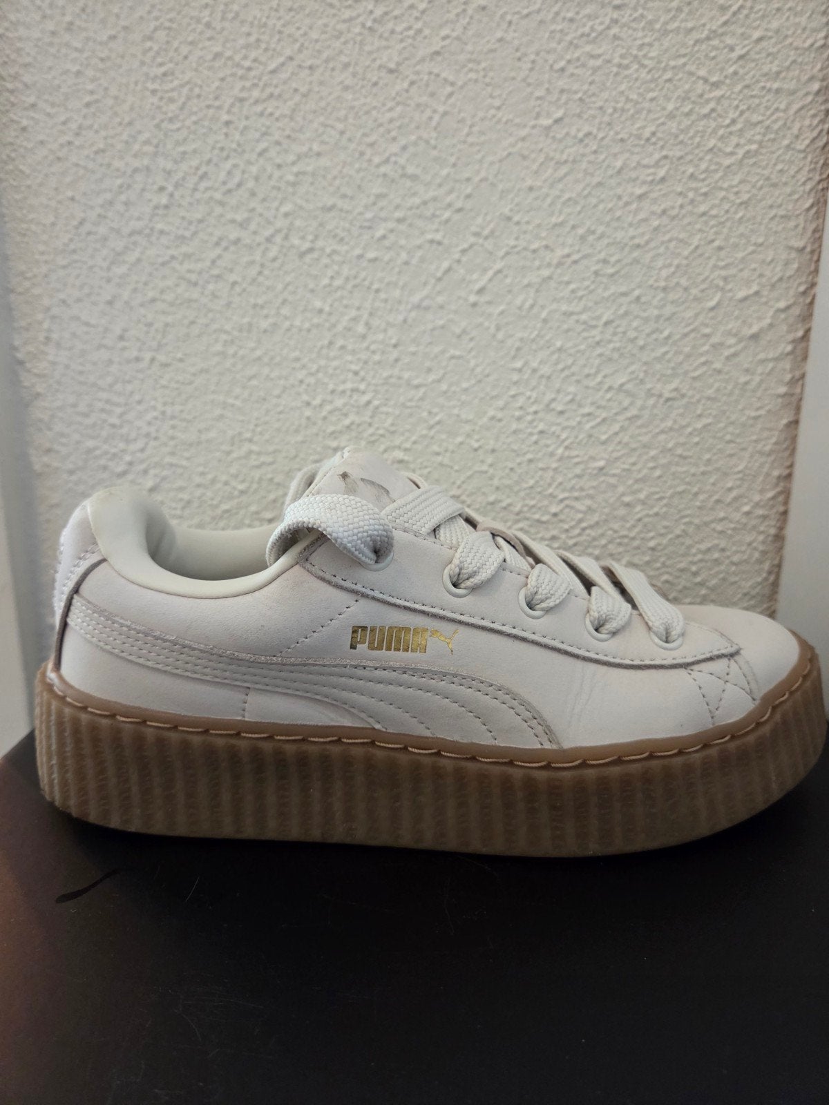 Puma Fenty Creeper Phatty sneakers wit/bruin - maat 37.5, Ophalen of Verzenden, Zo goed als nieuw, Wit, Sneakers of Gympen