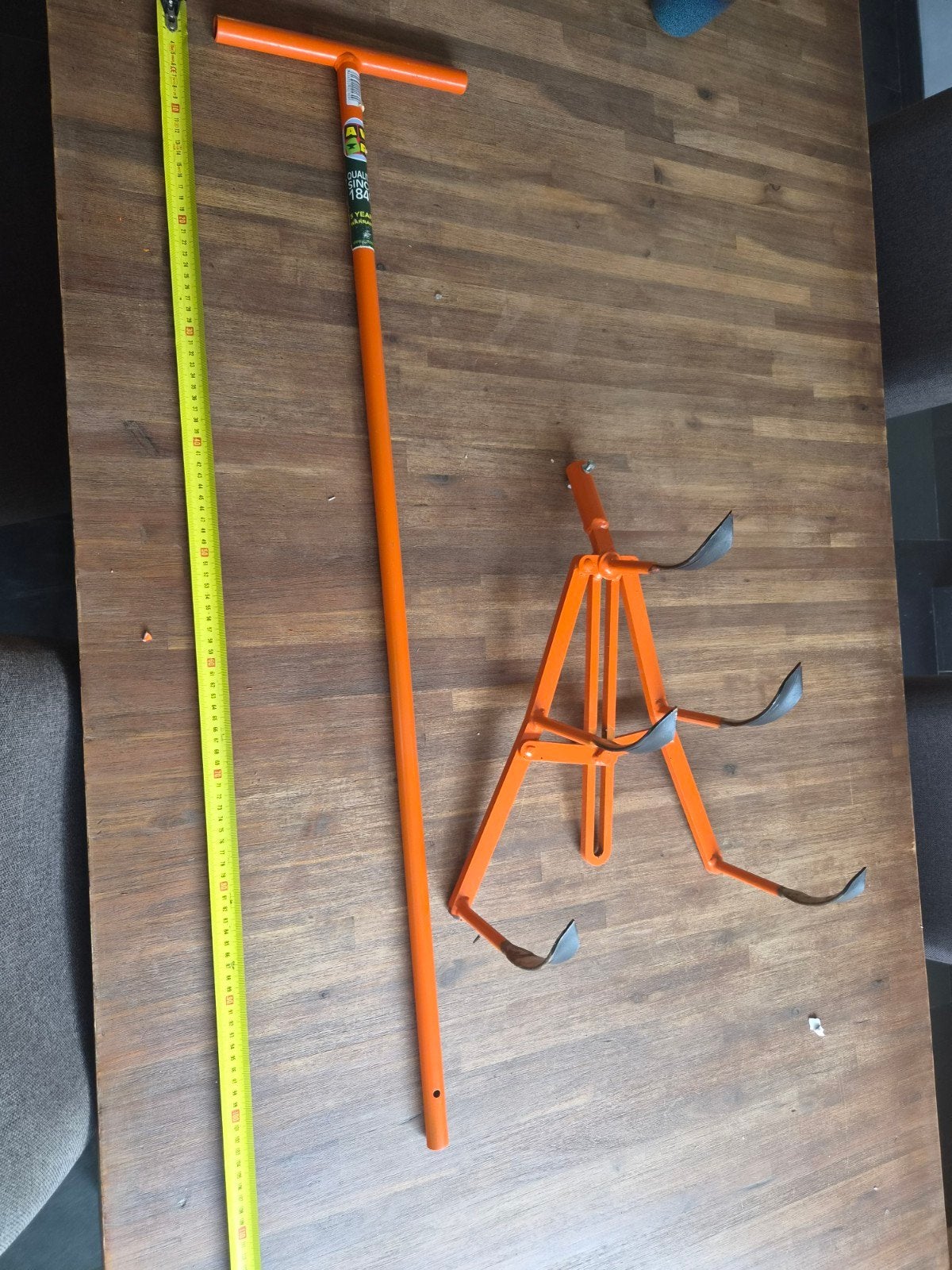 stalen hand cultivator op steel .Handgereedschap, Doe-het-zelf en Verbouw, Ophalen of Verzenden, Gebruikt, Overige typen