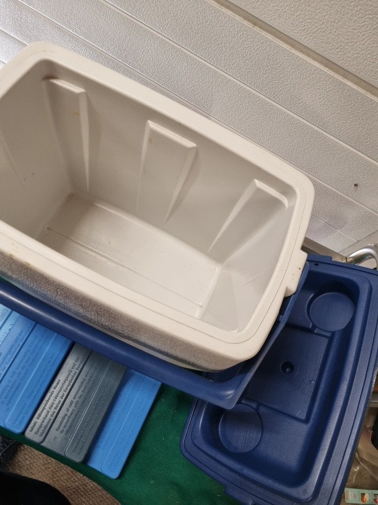 koelbox coleman wit blauw met elementen, Ophalen of Verzenden, 'T Olde Gre-j, Info@toldegrej.nl, Endepoelstraat 20f Didam