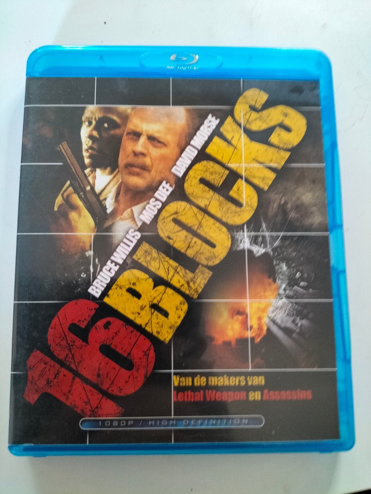 16 Blocks Blu-ray met Bruce Willis - Actiethriller, Ophalen of Verzenden, Gebruikt, Actie