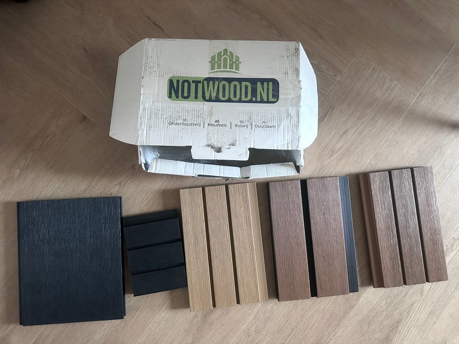 Composiet schutting gratis samples van notwood, Ophalen, Minder dan 3 meter, Minder dan 1 meter, Nieuw