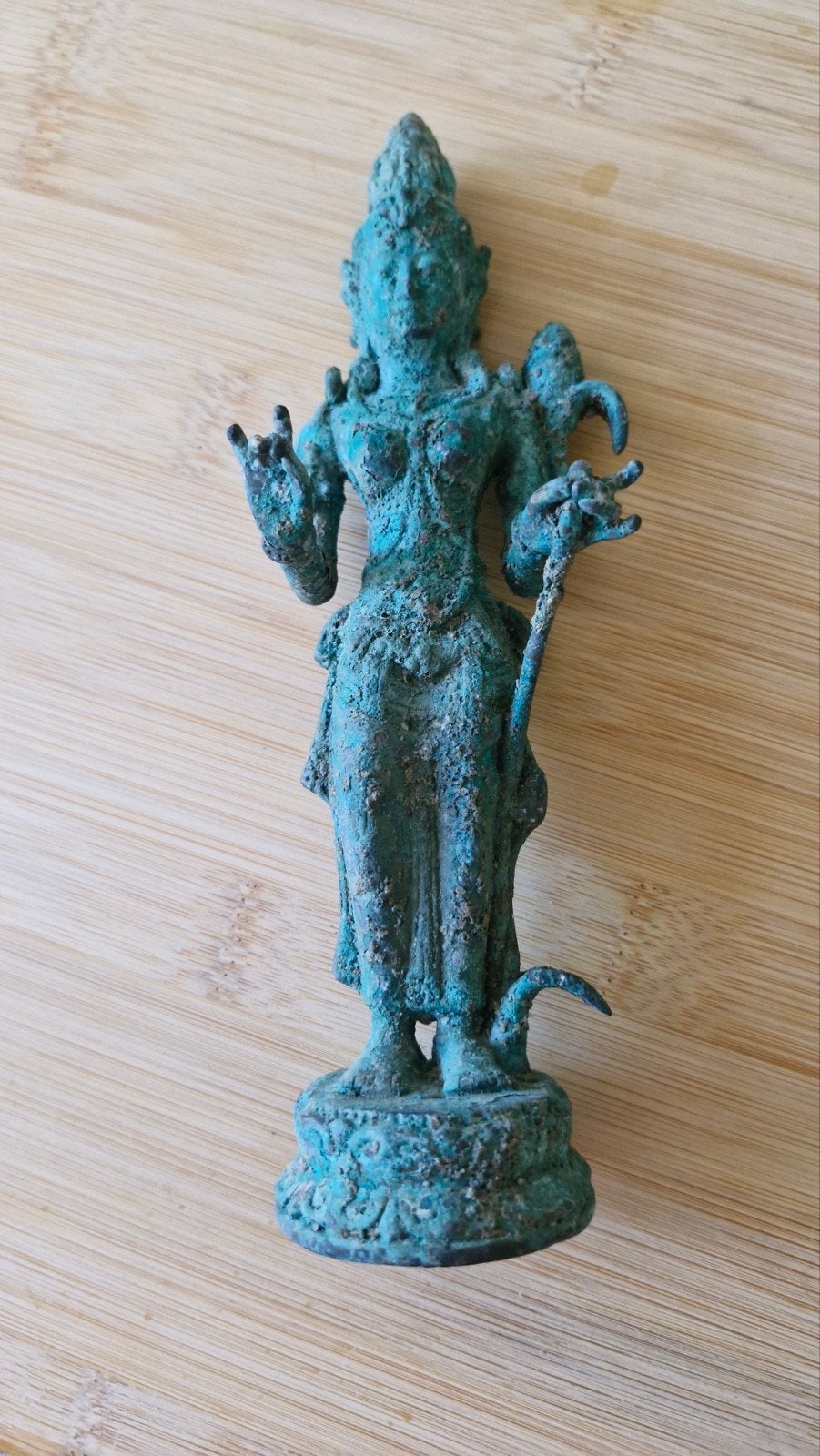 Dewi Sri beeldje, brons, Ophalen of Verzenden