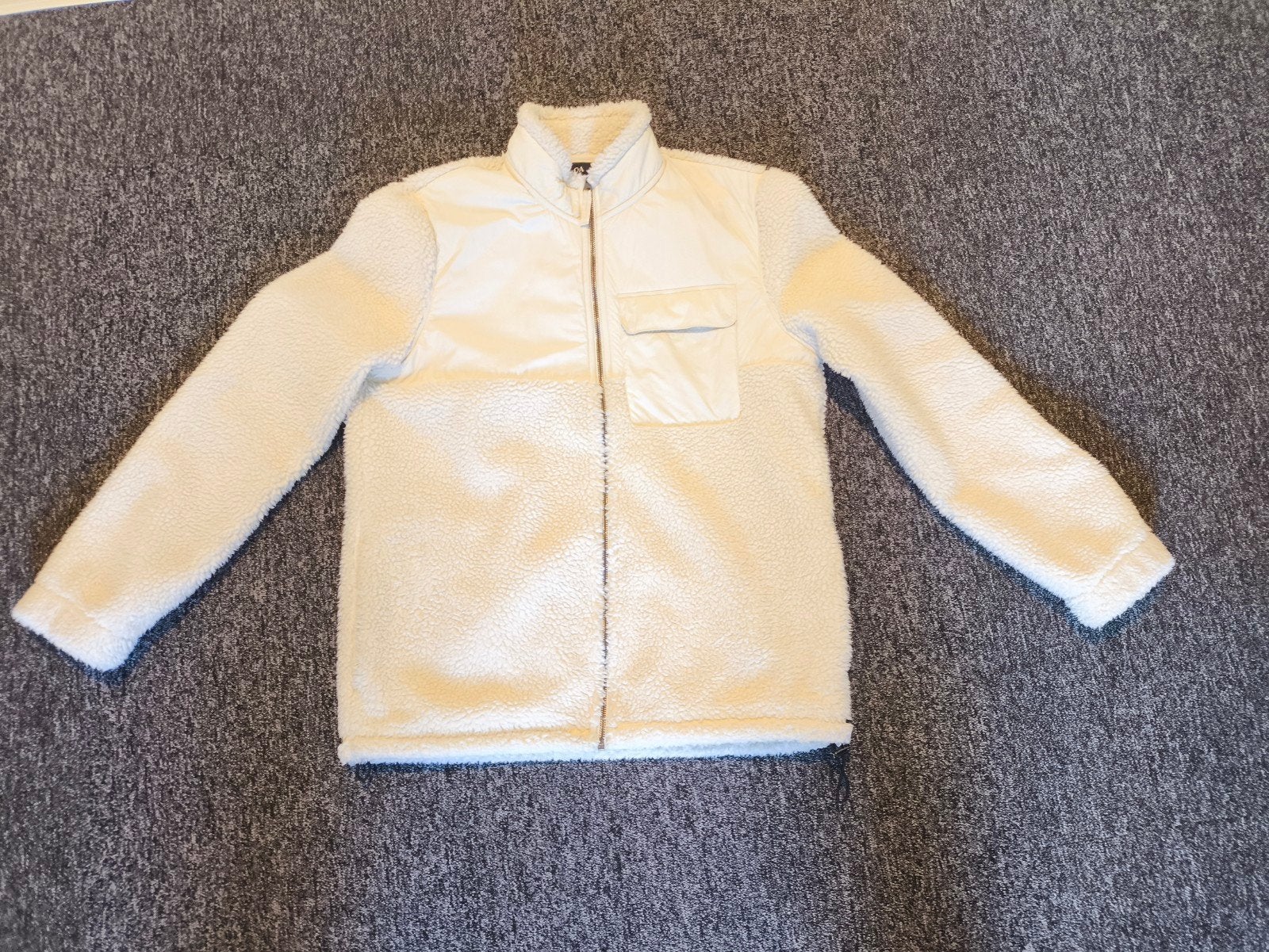 C&A Crèmekleurig Teddy Fleece Vest Maat L, Beige, Maat 42/44 (L), Ophalen of Verzenden, Zo goed als nieuw