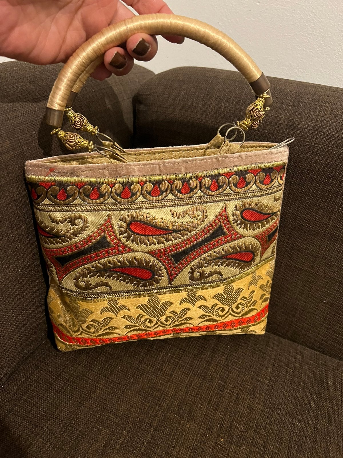 Tasje, Ophalen of Verzenden, Nieuw, Beige, Handtas