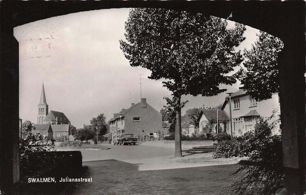 JN1095 Swalmen Julianastraat 1966, Verzenden, 1960 tot 1980, Gelopen, Limburg
