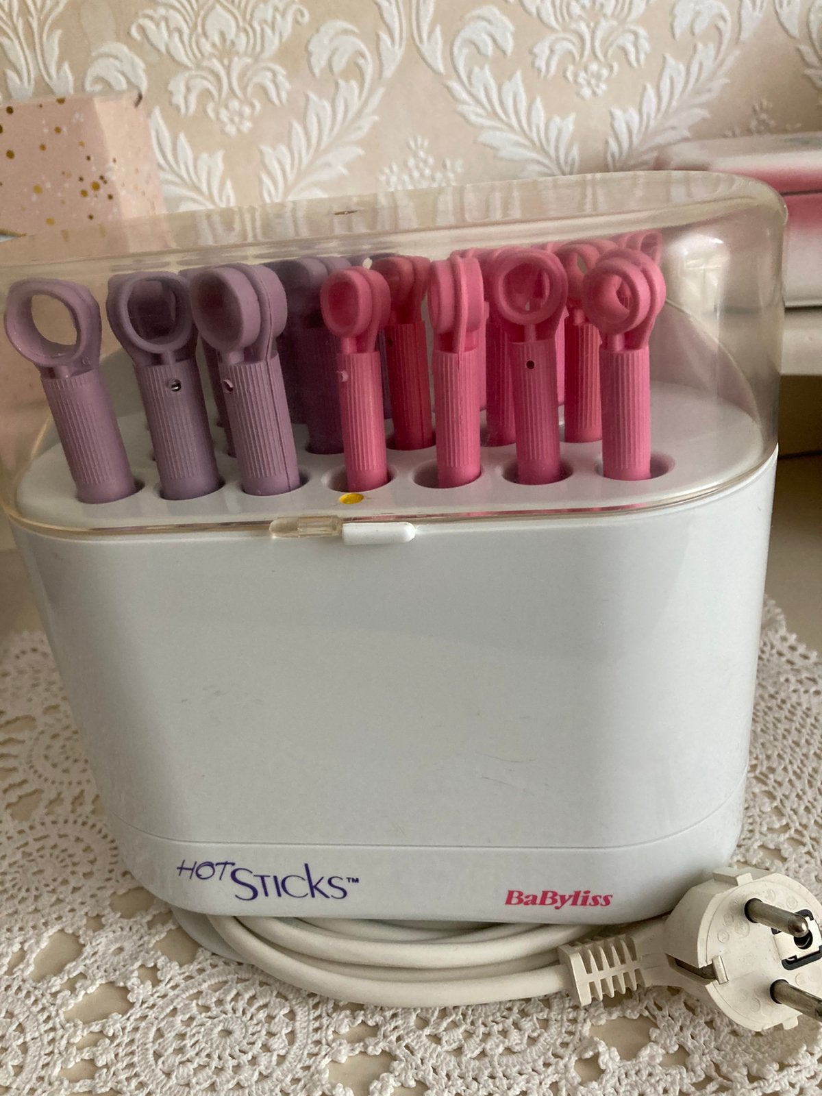 Grote set Hot-Sticks  (haarkrul/ papilotten) van ‘BaByliss’, Ophalen of Verzenden, Zo goed als nieuw, Krultang of Stijltang