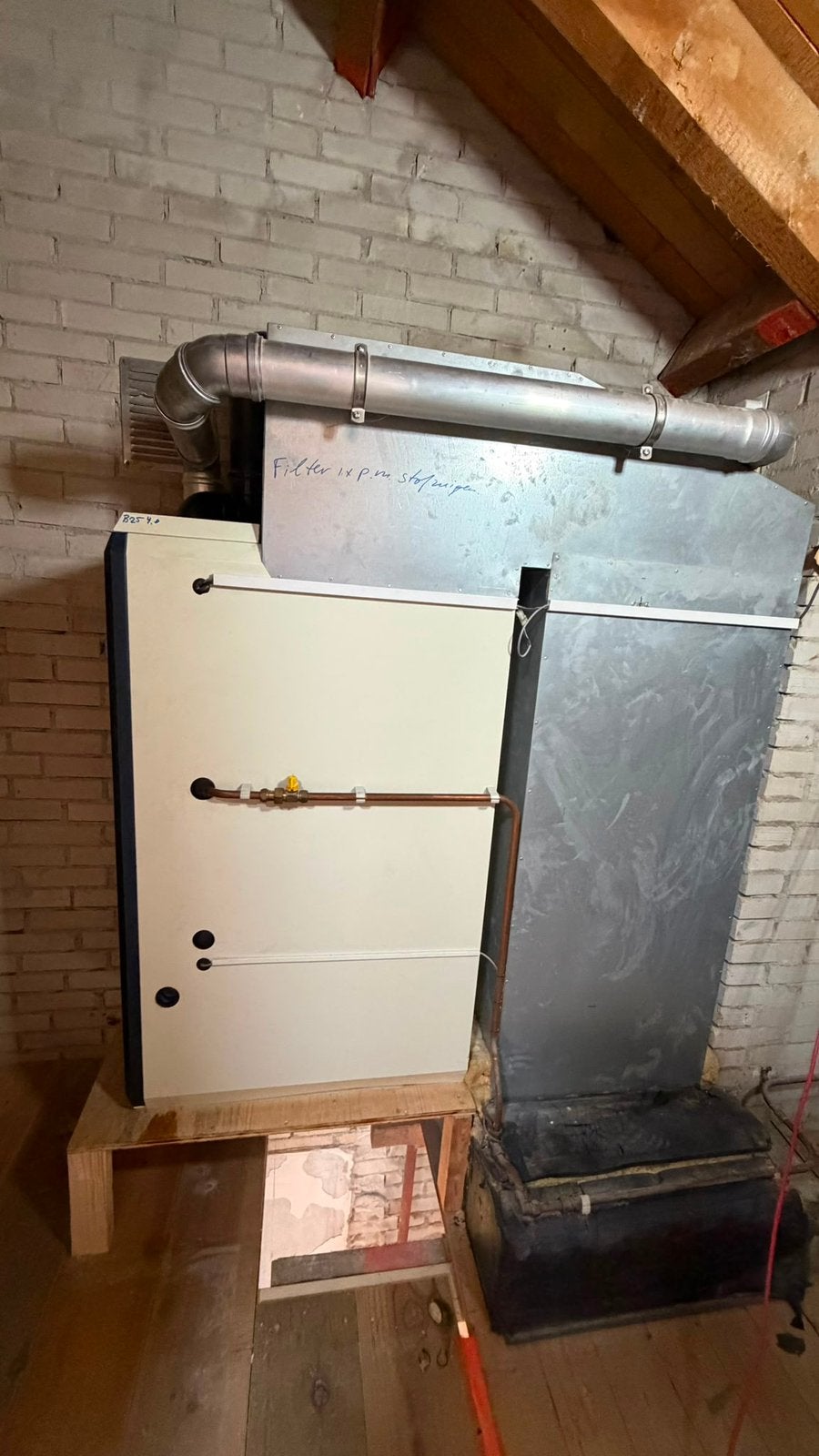 Brink Allure B25 HR V4.0 luchtverwarmer + thermostaat, Doe-het-zelf en Verbouw, Ophalen, Gebruikt, Afzuiger