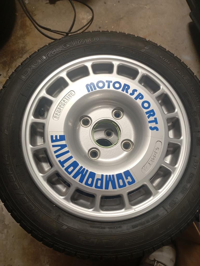 Zeldzame Compomotive TH1 14 inch velgen 4x114.3 (NOS), Auto-onderdelen, Banden en Velgen, 14 inch, Velg(en), Nieuw, Ophalen of Verzenden
