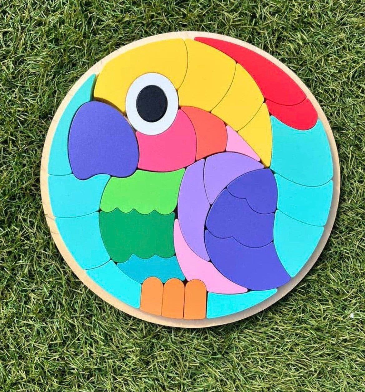 Papagaai puzzel, Ophalen, Gebruikt