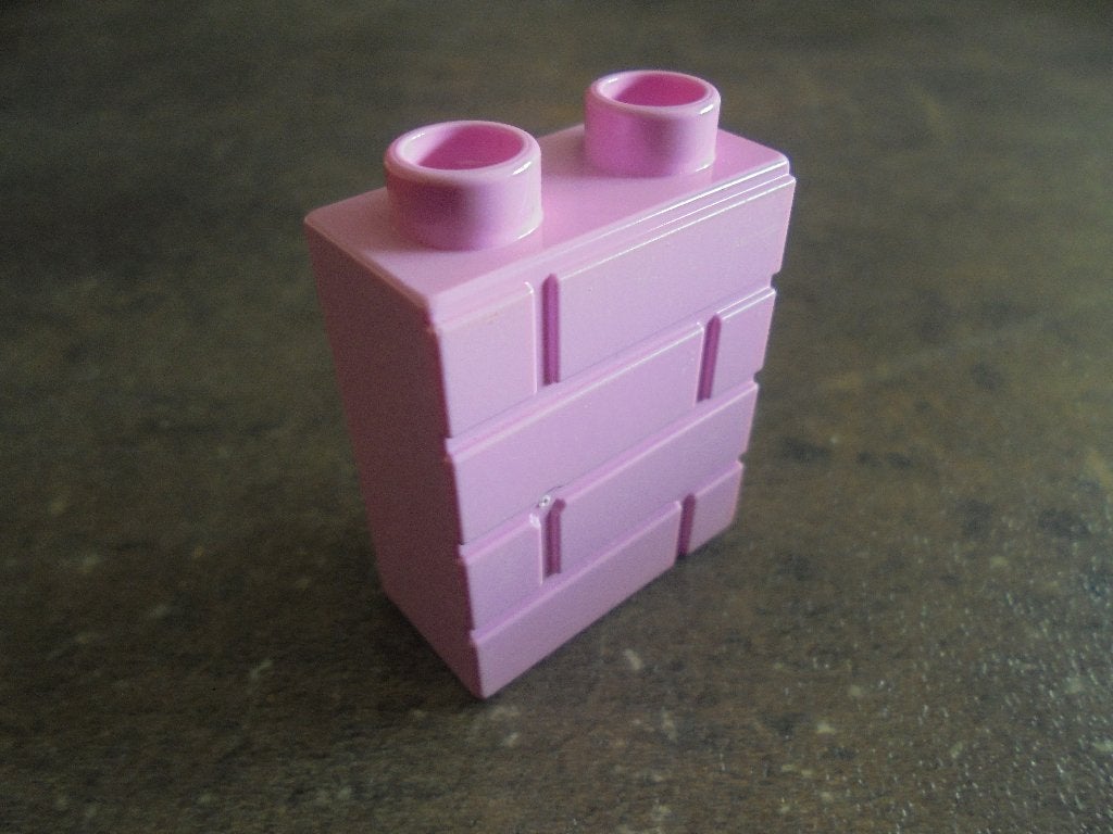 Lego Duplo Brick 1x2x2 with Masonry Profile (zie foto's), Ophalen of Verzenden, Gebruikt, Losse stenen, Duplo